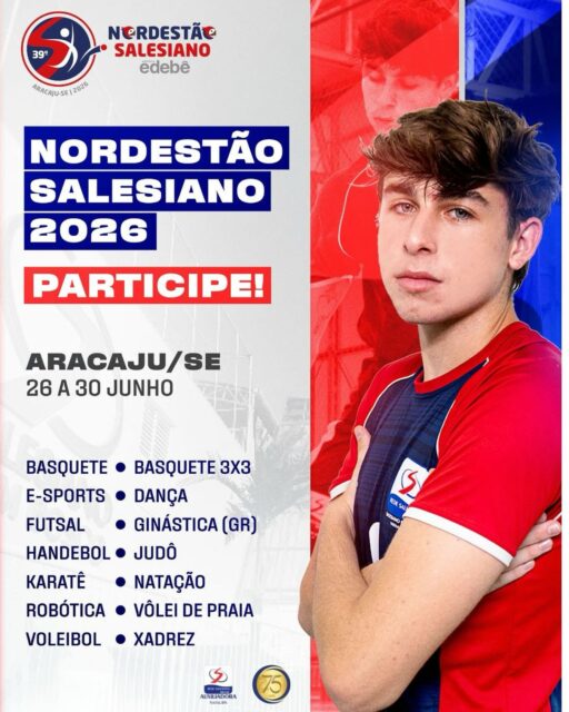 🏆 Nordestão Salesiano 2026 vem aí!

É hora de mostrar talento, garra e o verdadeiro espírito salesiano! 💙🔥
Nosso Instituto já está se preparando para viver mais uma grande experiência de esporte, cultura e integração.

📍 Aracaju/SE
📅 26 a 30 de junho

💪 Quer representar o Instituto Maria Auxiliadora?
Procure a coordenação e venha fazer parte desse time!

✨ Mais que competir, é viver, crescer e representar com orgulho!

#NordestãoSalesiano #OrgulhoIMA #EspíritoSalesiano