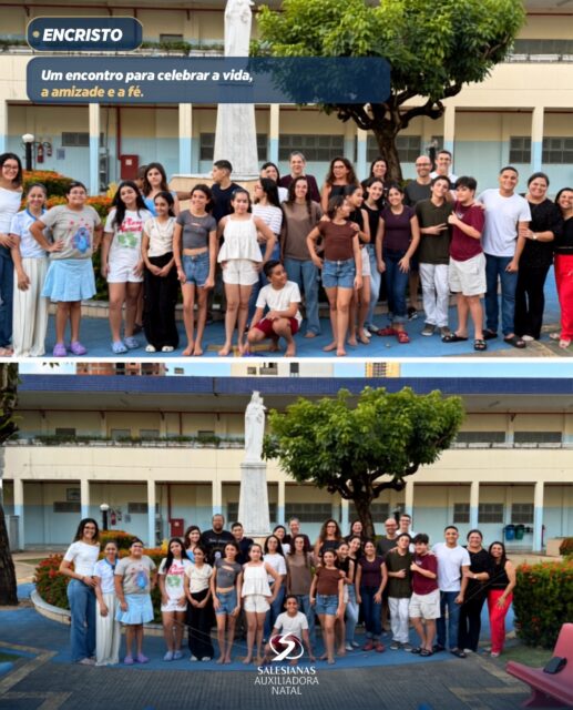 Uma tarde para celebrar a vida, a amizade e a fé! 💙✨

O nosso ENCRISTO reuniu os alunos em um momento especial de acolhida, oração, música, aprendizado e muita alegria. Ao longo do encontro, refletimos sobre a vida de Madre Mazzarello e sobre o chamado à santidade na juventude, além de vivermos momentos de partilha, convivência, jogos e brincadeiras.

Experiências como essa fortalecem os laços, alimentam a espiritualidade e nos recordam a beleza de caminhar juntos, sempre com alegria e esperança.

Que tudo o que vivemos neste encontro continue florescendo no coração de cada jovem! 🙏
