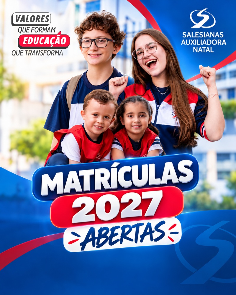 O futuro começa com uma escolha. 💙❤️
As matrículas para 2027 estão oficialmente abertas!
Mais do que acompanhar cada etapa da aprendizagem, acreditamos em uma educação que desenvolve conhecimentos, fortalece valores e prepara nossos estudantes para transformar o mundo com acolhimento, presença e a essência salesiana que transforma vidas.
Escolha uma escola onde aprender, crescer e pertencer fazem parte da mesma caminhada.
📲 Agende uma visita e venha conhecer o Instituto Maria Auxiliadora: (84) 99710-0529.
✨ Matrículas 2027 abertas. Esperamos por sua família!
